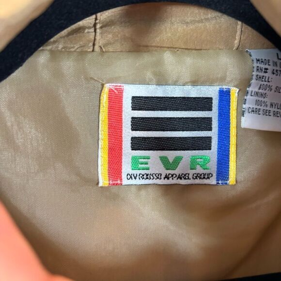 Vintage Ladies EVR Rousso Apparel Group 100% Silk Full Zip‎ Jacket Size Large - Picture 7 of 13